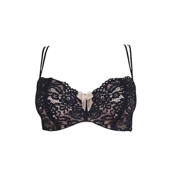 y2k goth lace bow bra - Picture 1 of 5